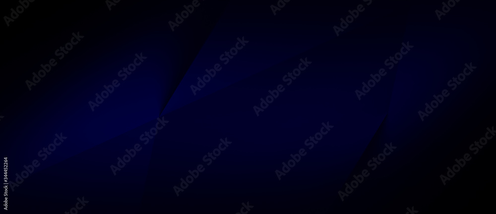 Dark blue abstract background for wide banner