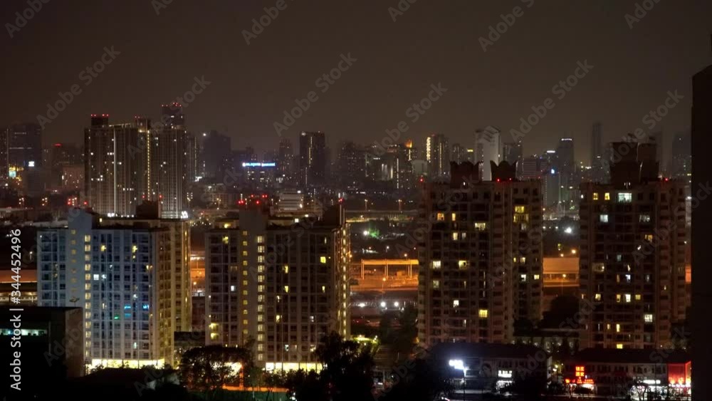 Noisy night frame. Night landscape big city. Noisy night frame. Night landscape big city.