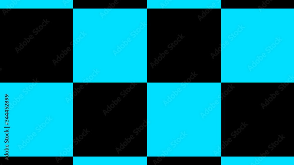 Cyan & black color abstract background,New chessboard abstract background
