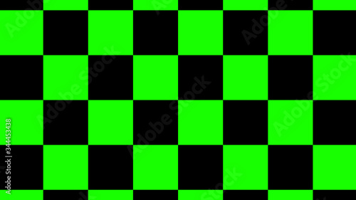 New green & black color checker board abstract background,chessboard abstract