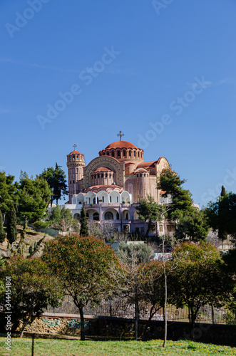 Ancient Greek Church of Saint Pavlos in Thessaloniki, Greece. Historic ancient architecture