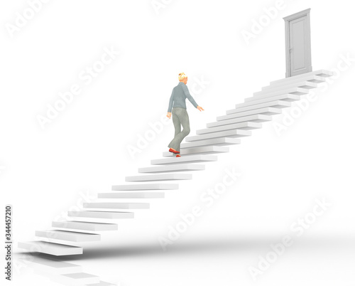 Challenge and competition concepts, original 3d rendering