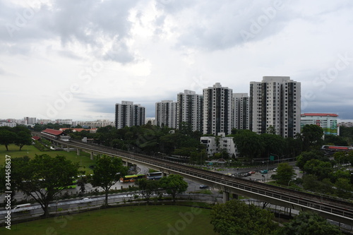 singapore city skyline with traffic © Hamdan
