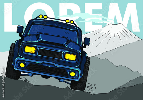 Off Road Car. Adventure transportation for explore the world.