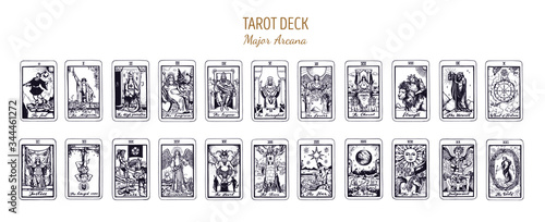 Canvas Print Big Tarot card deck