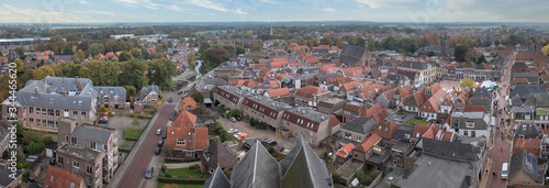 City of Steenwijk Overijssel Netherlands. Panorama. Arial.