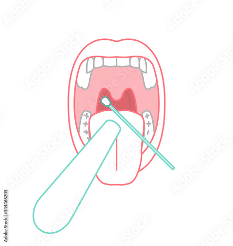 Throat swab icon