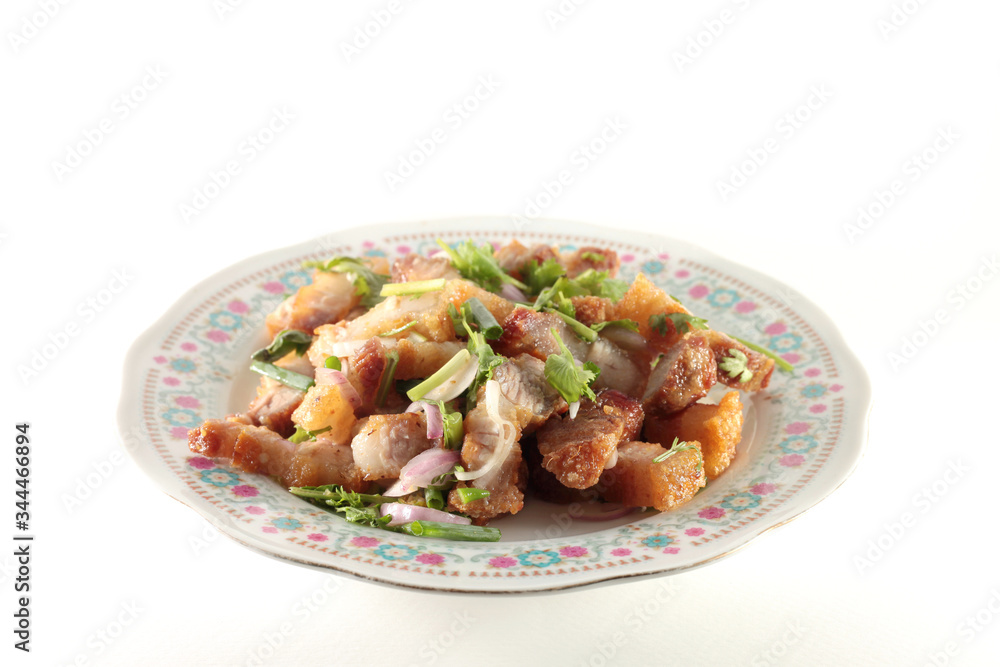 Spicy crispy pork belly salad. Other spicy salad dishes on Spicy crispy pork belly salad. Other spicy salad dishes on