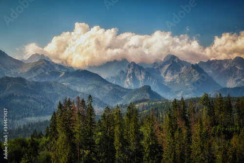 Chmury nad Tatrami Wysokimi