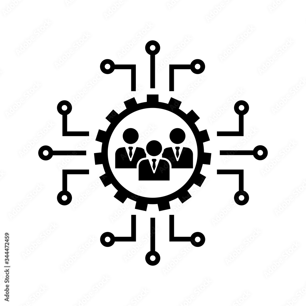 Teamwork vector Icon. people work illustration sign. communication symbol. cooperation logo. Teamwork vector Icon. people work illustration sign. communication symbol. cooperation logo.