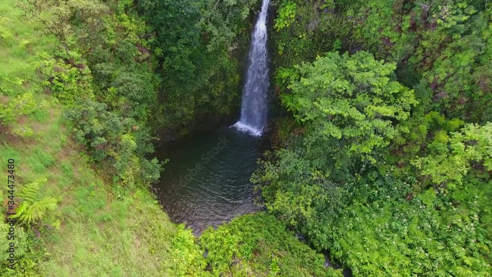 Makapipi Falls Hana Highway Maui Hawaii Drone Video Makapipi Falls Hana Highway Maui Hawaii Drone Video