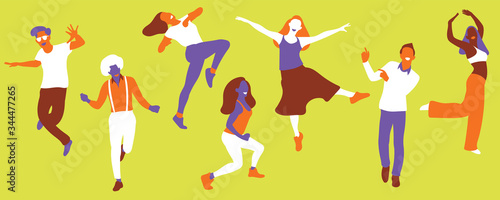 A group of young people having fun