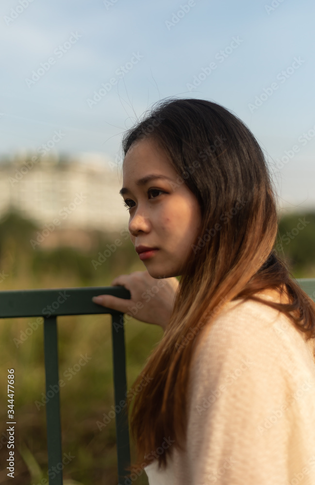 A Vietnamese woman with black hair in Vietnam
A Vietnamese woman with black hair in Vietnam