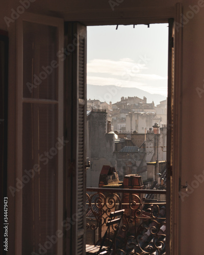 view from a French balcony