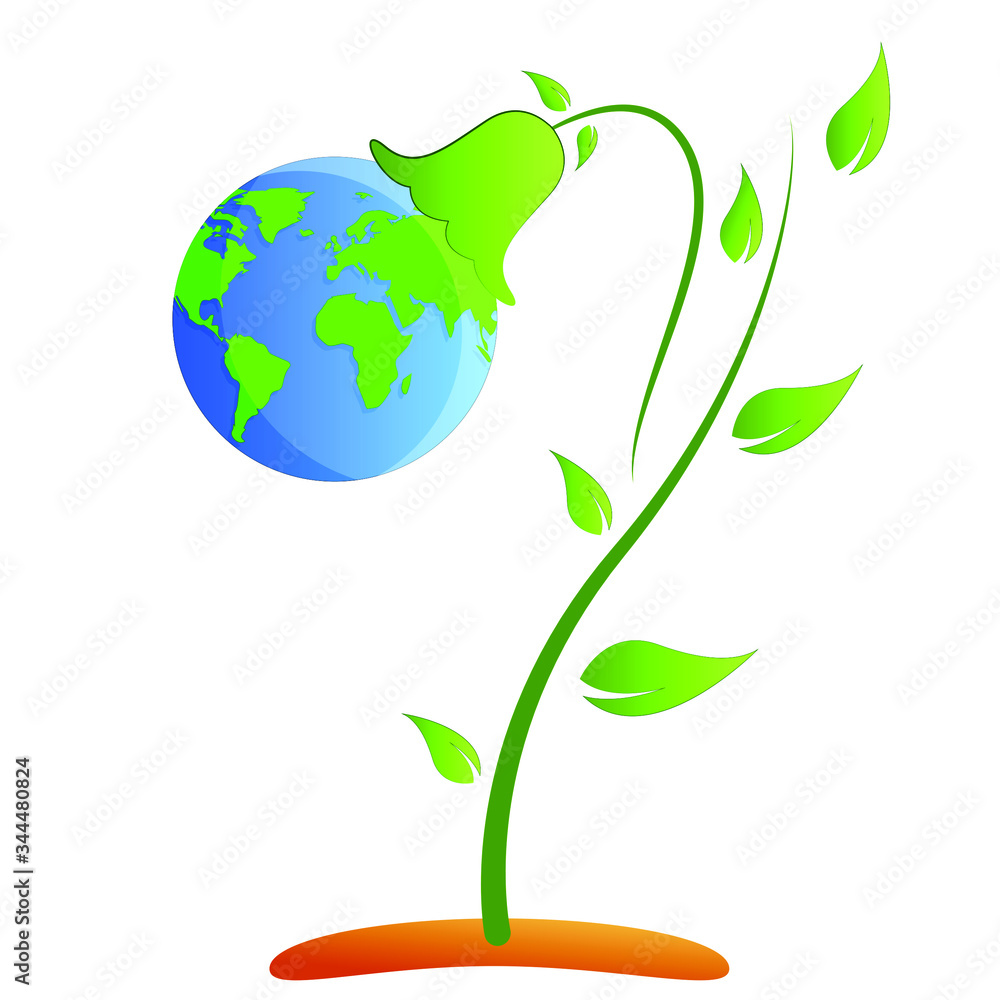 Happy Earth Day vector Illustration, Plant more Trees and save Earth Happy Earth Day vector Illustration, Plant more Trees and save Earth