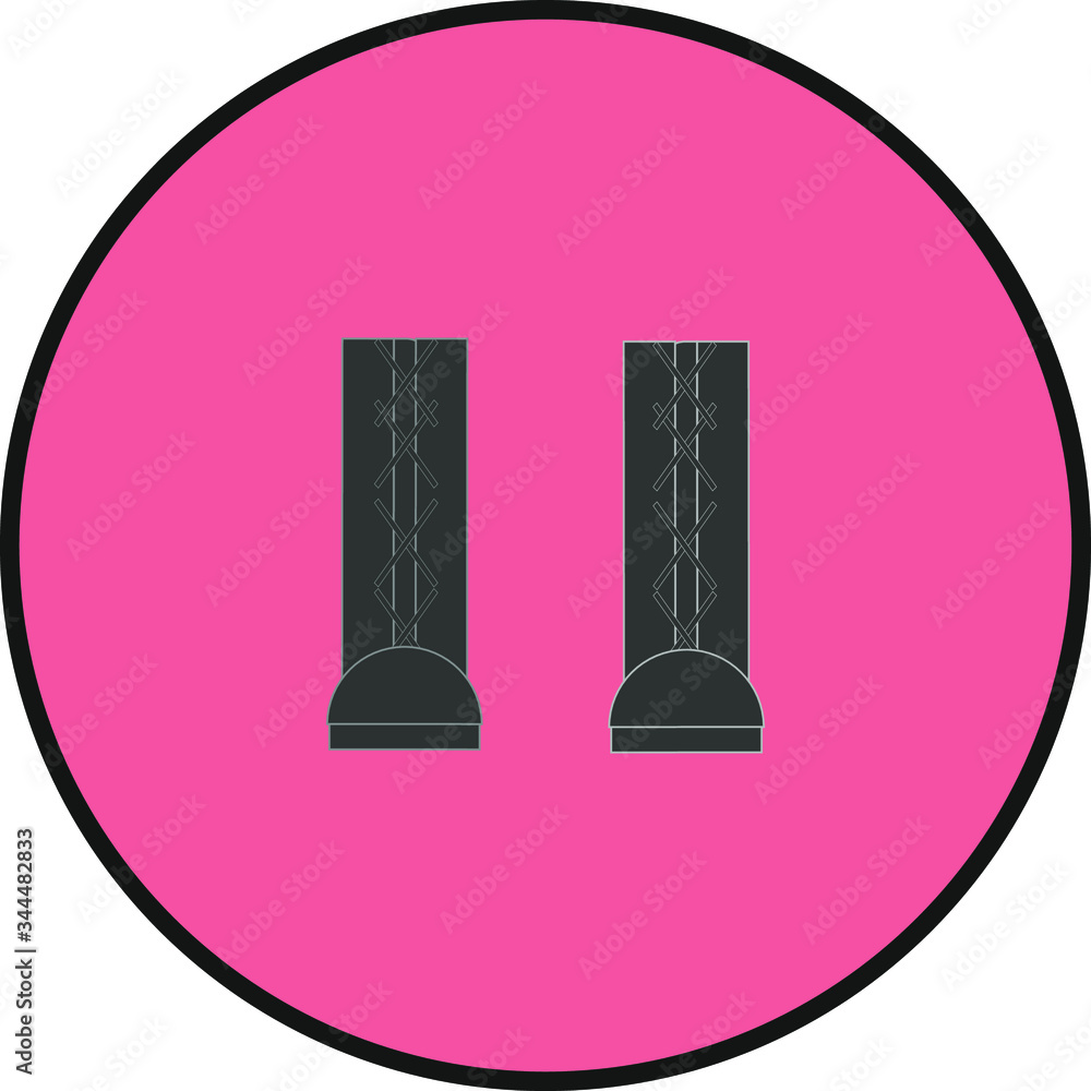 leather boots . illustration for web and mobile design. leather boots . illustration for web and mobile design.