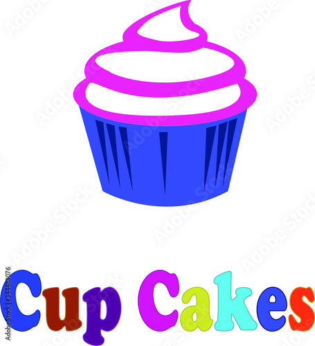 Cup cakes de distintos colores para decorar