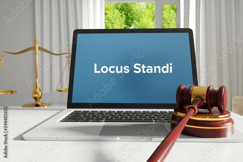 Bilde på lerret Locus Standi – Law, Judgment, Web