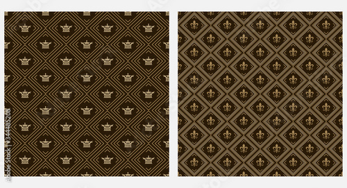 Royal backdrops decorative wallpaper, seamless pattern