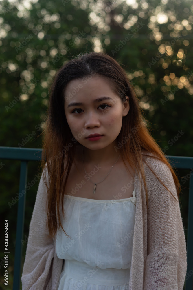 A Vietnamese woman with black hair in Vietnam
A Vietnamese woman with black hair in Vietnam