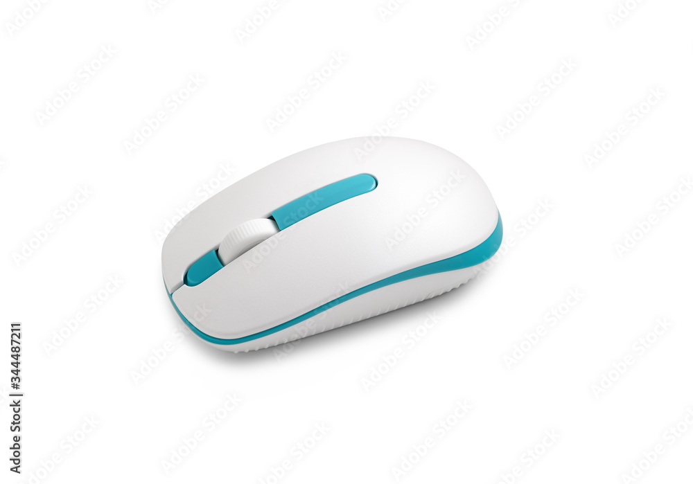 white computer mouse on white background white computer mouse on white background