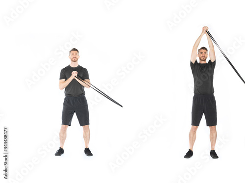 Band Resisted Anti Lateral Flexion Gym Exercise