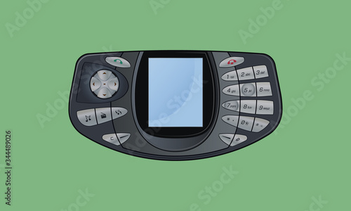 Old Gaming Mobile Phone - Vector Design
