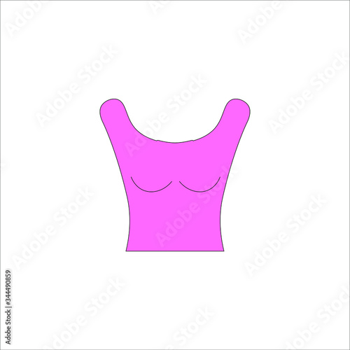 Women's tank top.Illustration for web and mobile design.