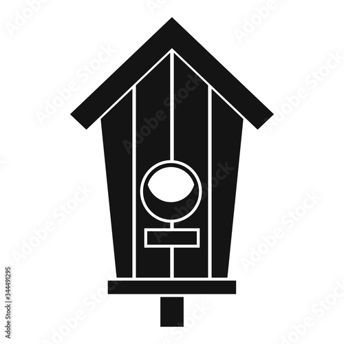 Cute bird house icon. Simple illustration of cute bird house vector icon for web design isolated on white background