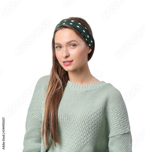 Beautiful young woman with ...