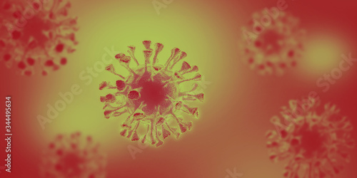Fototapeta Naklejka Na Ścianę i Meble -  Virus bacteria cells background