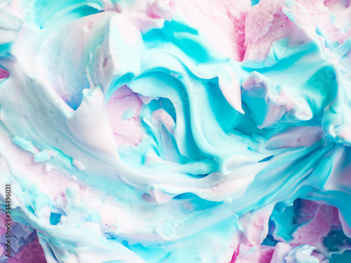 Texture colored creamy foam mousse