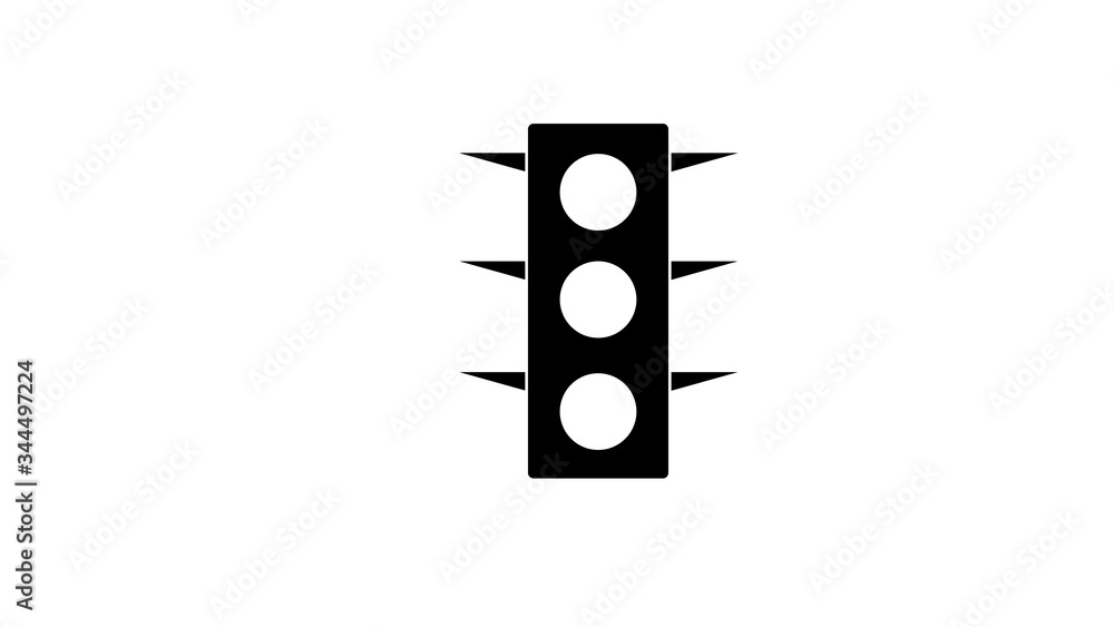 Traffic light interface icons. Red, yellow and green Traffic light interface icons. Red, yellow and green
