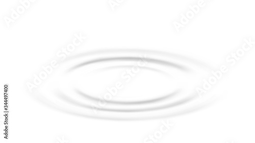 Ripple Waves Of Music Dynamic Side View Vector. Gravity-capillary Waves. Electrical Sound Impact Effect In Circular Form. Effect Of Surface Tension And Gravity Layout Realistic Illustration