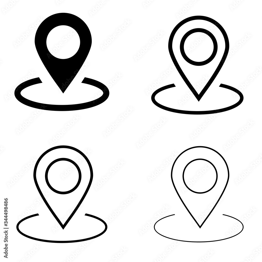 Location vector icon set. point illustration sign collection. position symbol. place logo. Location vector icon set. point illustration sign collection. position symbol. place logo.