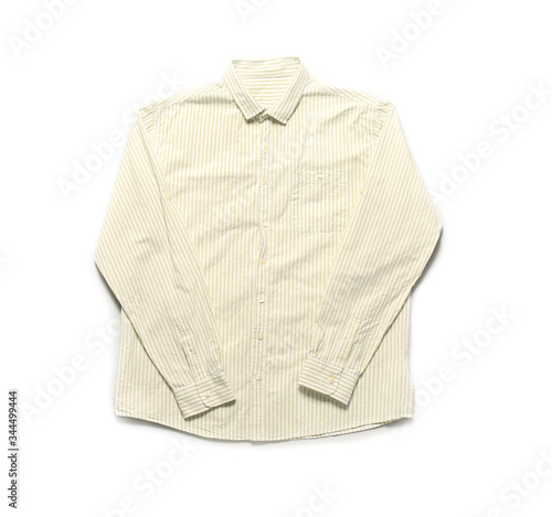 Stylish shirt on white background