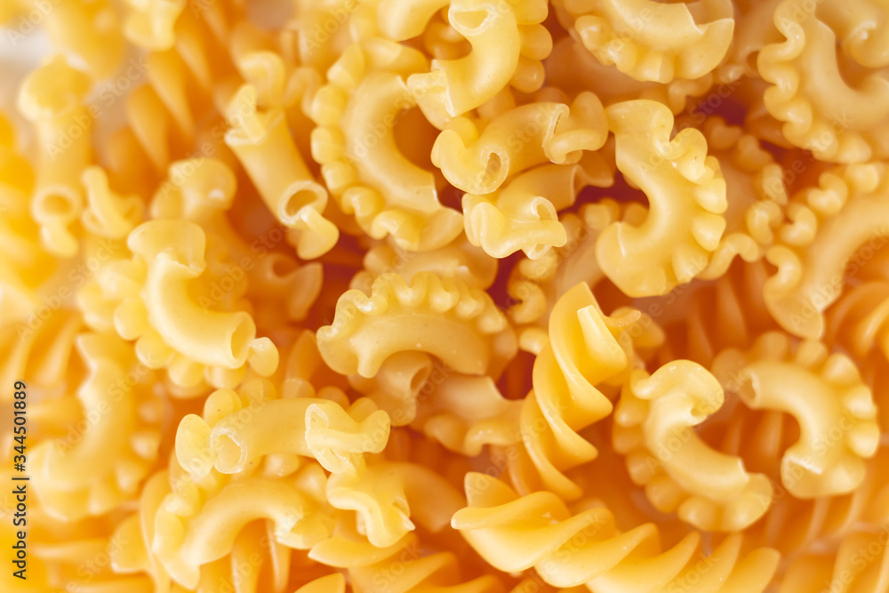 mixed Italian pasta as background mixed Italian pasta as background
