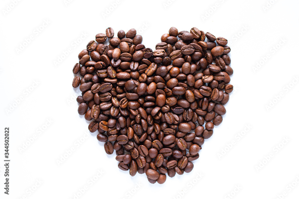 heart shaped coffee beans top view heart shaped coffee beans top view