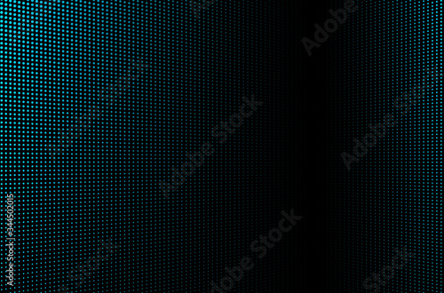 High-tech halftone dots background. Blue LED video screen 