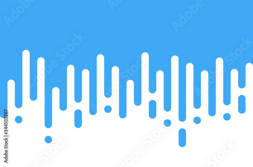 Blue rounded lines background. Abstract dashed lines and dots.
