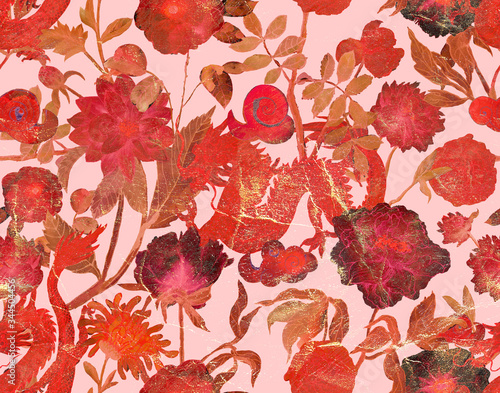 Photography vintage seamless asian traditional patterns