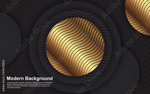 Modern abstract background black color design minimal eps 10