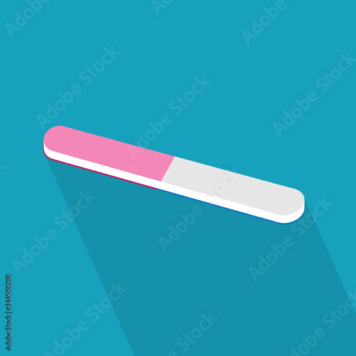 nail polisher, file icon- vector illustration