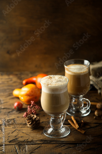 Homemade pumpkin latte