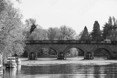 Maidenhead bridge a stone and brick bridge across the River Thames. constructed 1700's, grade 1 listed 