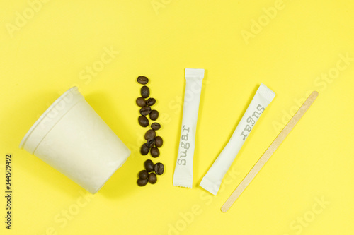 Environmental disposable tableware wooden appliances for food and drink coffee and tea.