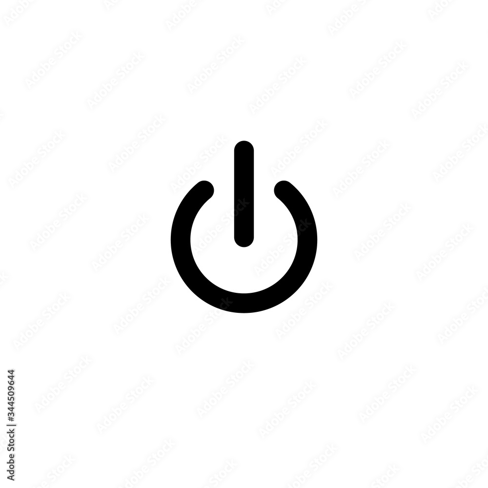 Turn off sign icon simple design. Vector eps10 Turn off sign icon simple design. Vector eps10