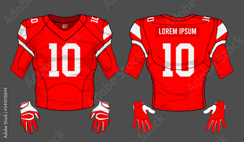 football jersey uniform template set kit	
