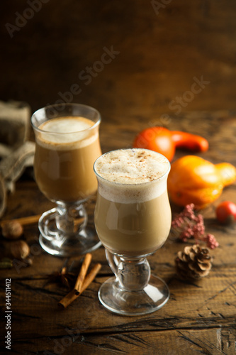 Homemade pumpkin latte