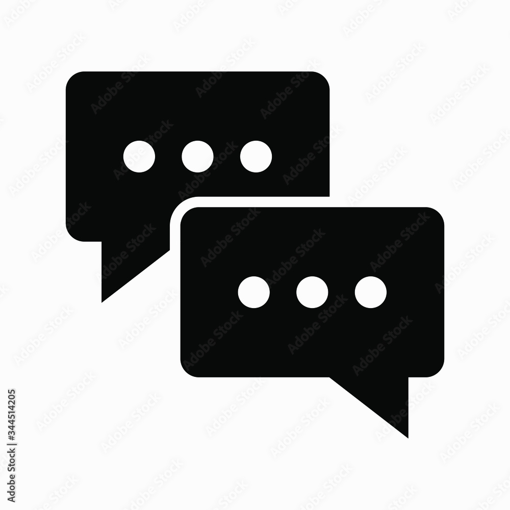 New chat icon illustration isolated vector sign symbol. New chat icon illustration isolated vector sign symbol.
